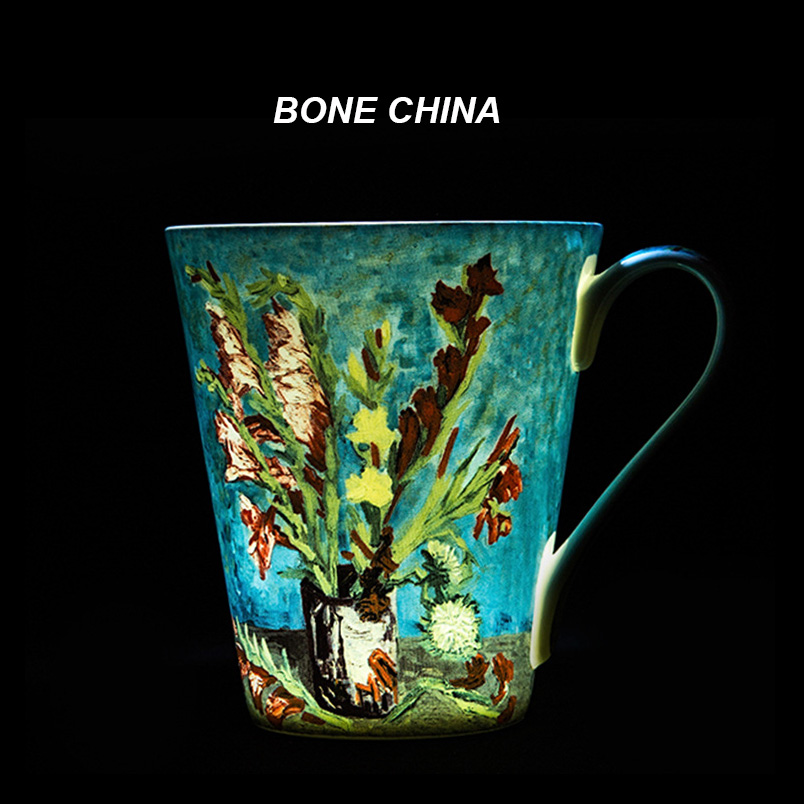 5 Pcs Set Bone China Van Gogh  - مراجعة Coffee Tea Van وسعره