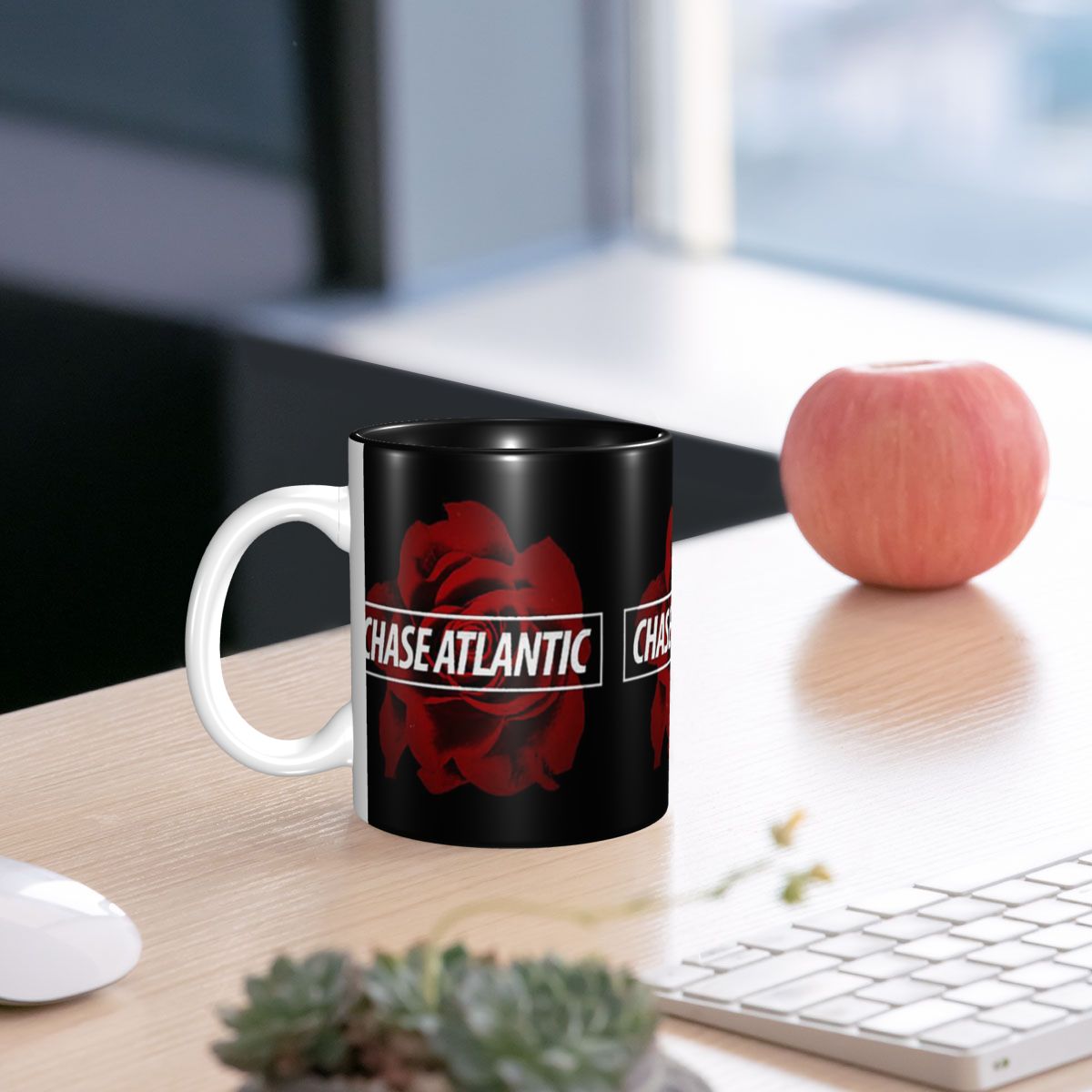 Chase Atlantic Rose Logo Mug F - مراجعة Coffee Tea Logo وسعره