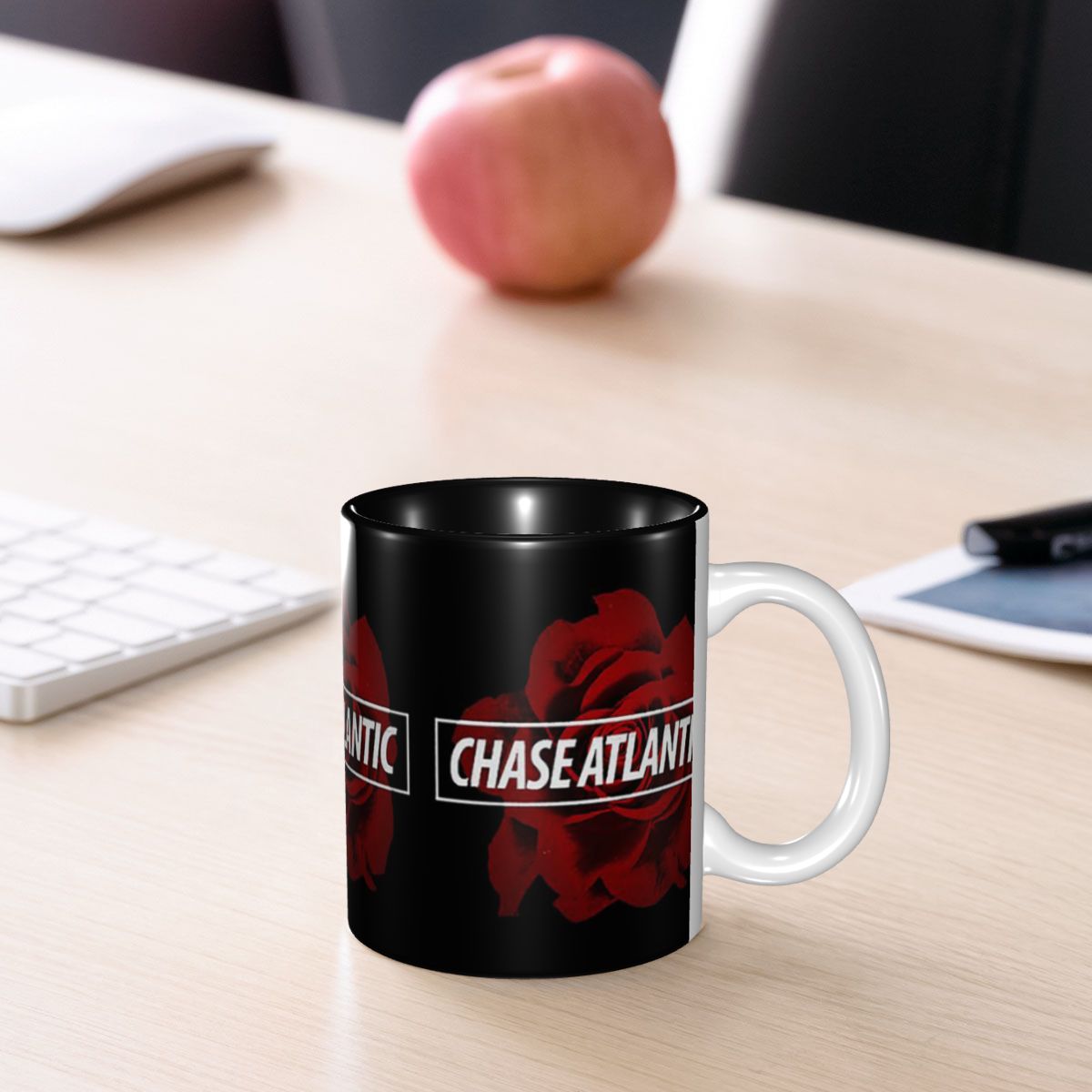 Chase Atlantic Rose Logo Mug F - مراجعة Coffee Tea Logo وسعره