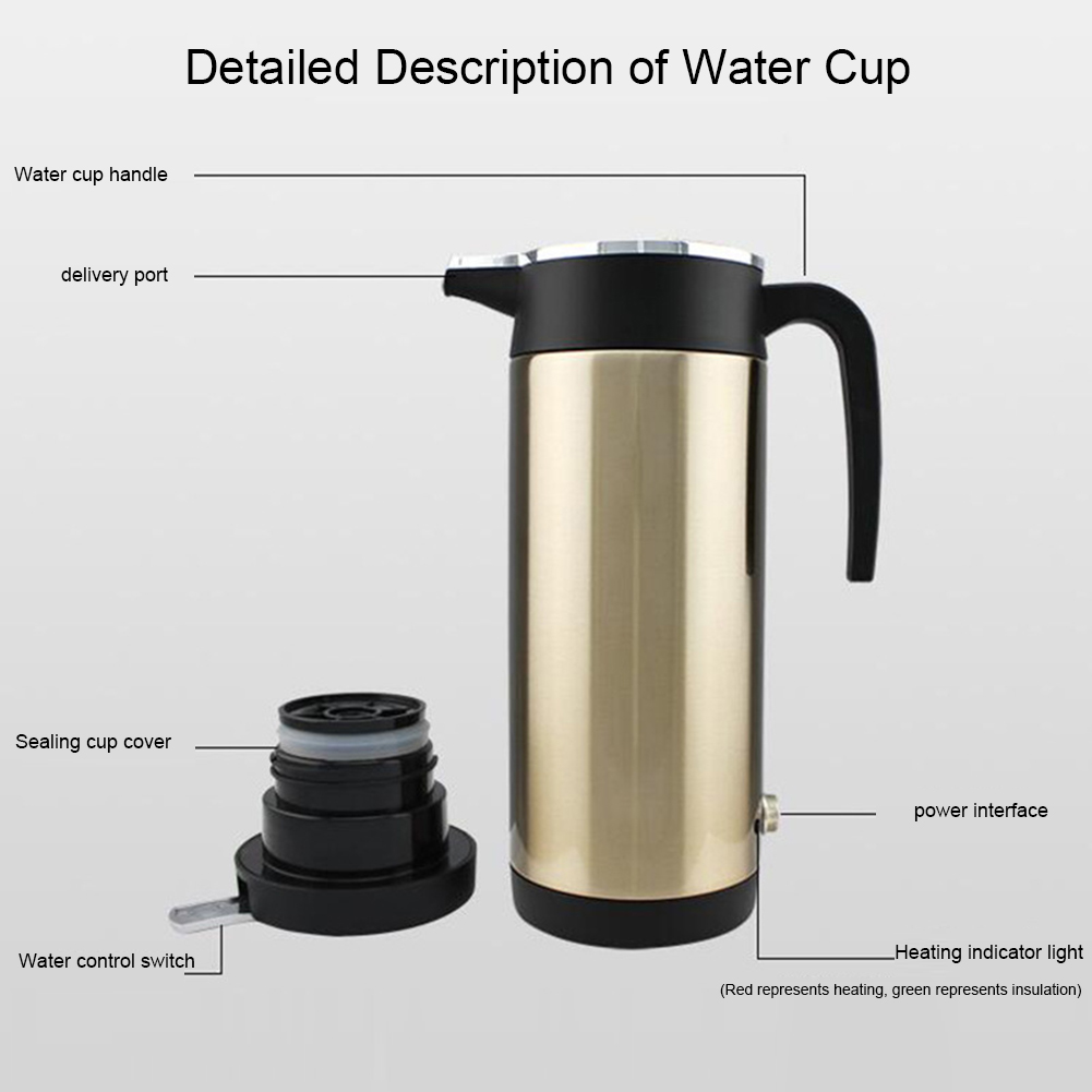 1200 ML Car Hot Kettle Portabl - مراجعة Coffee Tea Water Heater وسعره