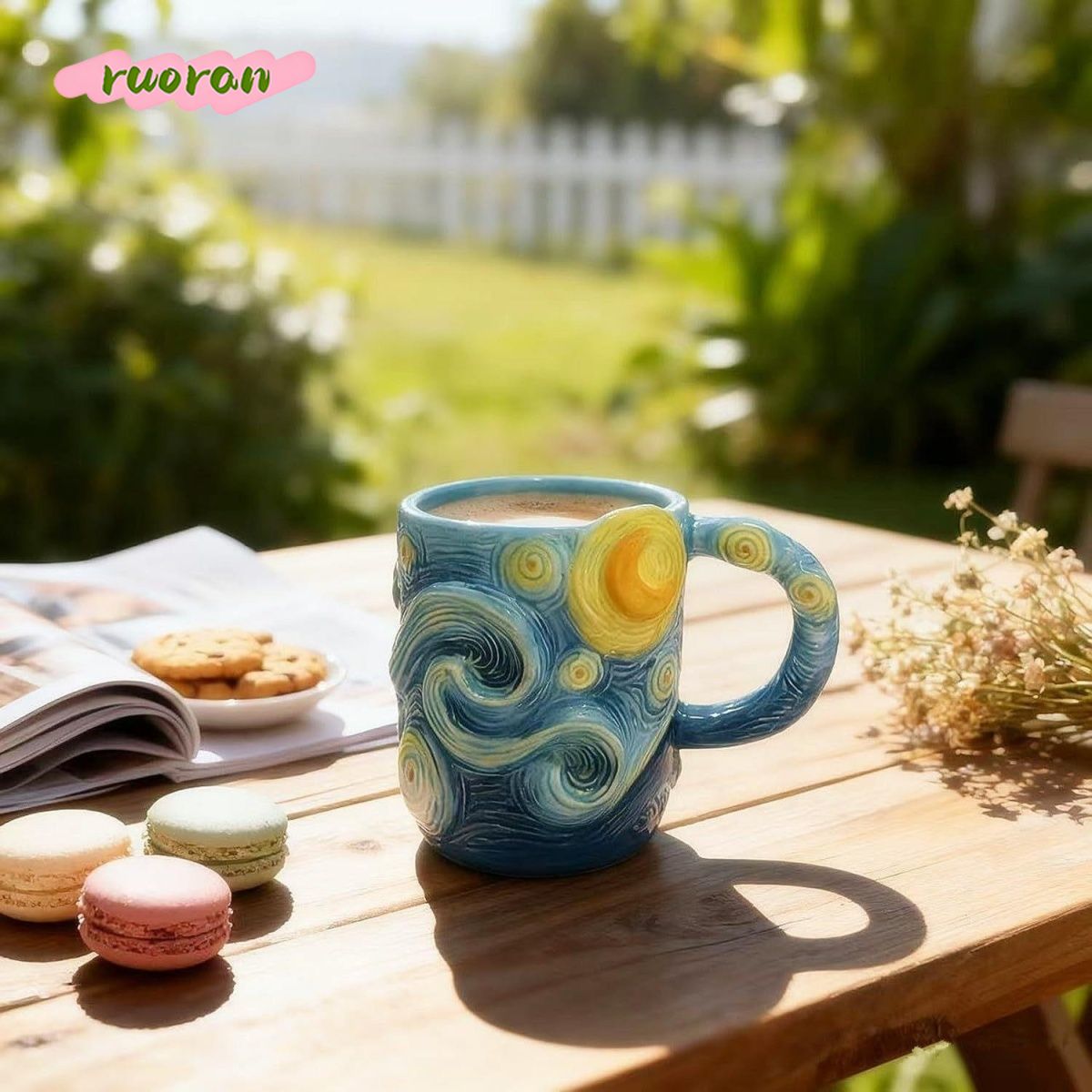 Van Gogh Starry Night Mug Crea - مراجعة Coffee Tea Van وسعره