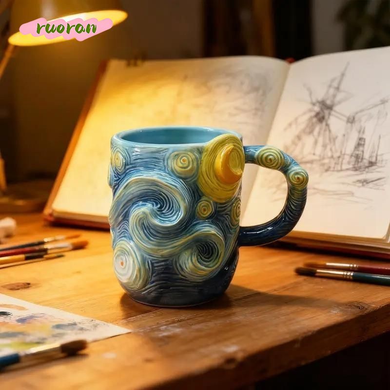 Van Gogh Starry Night Mug Crea - مراجعة Coffee Tea Van وسعره