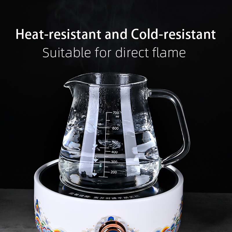 New High Borosilicate 700ml  G - مراجعة Coffee Tea Set وسعره
