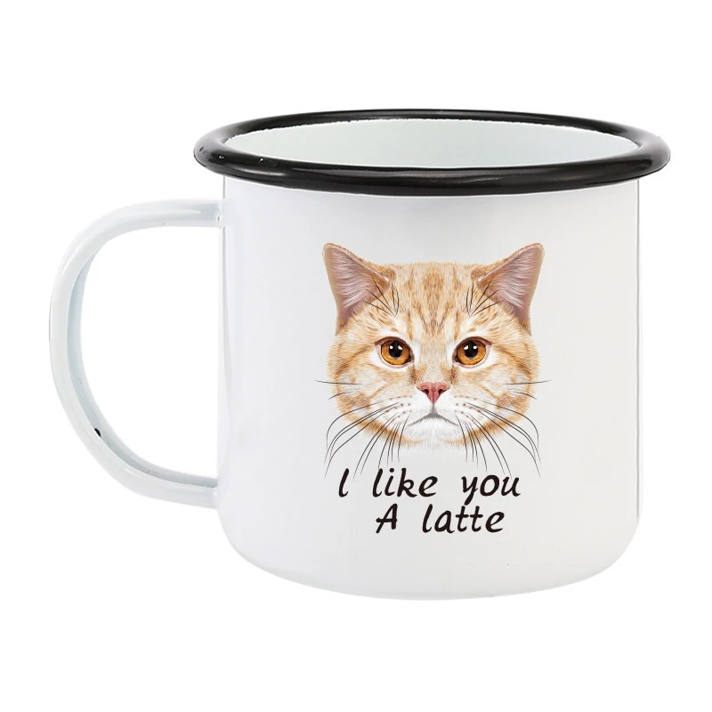 350ML Enamel Coffee Mug DIY LO - مراجعة Coffee Tea Logo وسعره