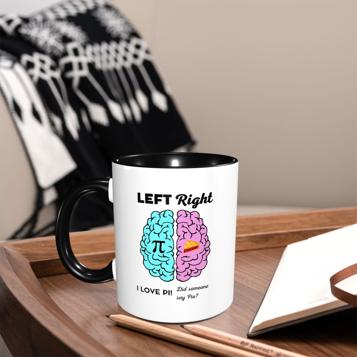 Left Right Brain Hemisphere Pi - مراجعة Coffee Tea Joke وسعره