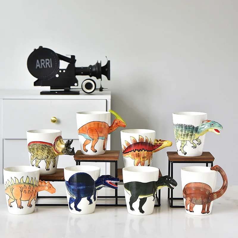 Dinosaur Shaped Water Cup Cute - مراجعة Coffee Tea Difference وسعره