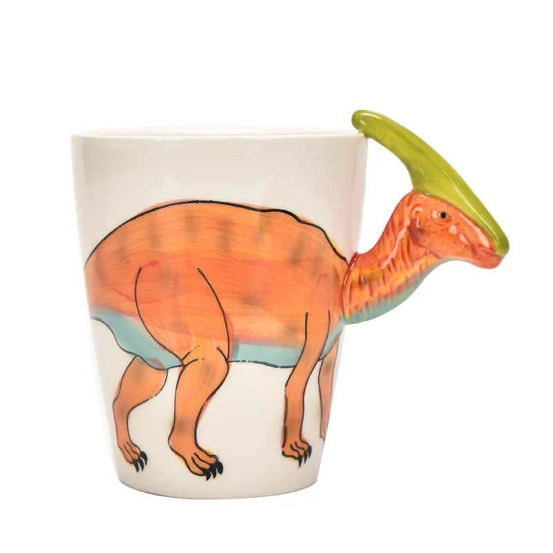 Dinosaur Shaped Water Cup Cute - مراجعة Coffee Tea Difference وسعره