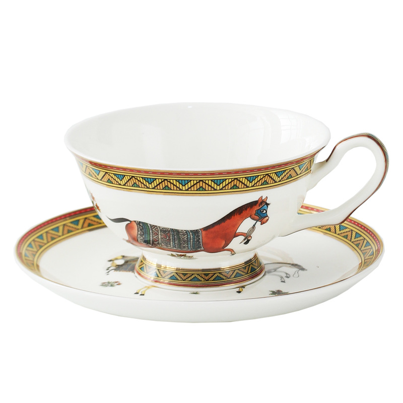 Porcelain Tea Cup and Saucer S - مراجعة Coffee Tea Set وسعره