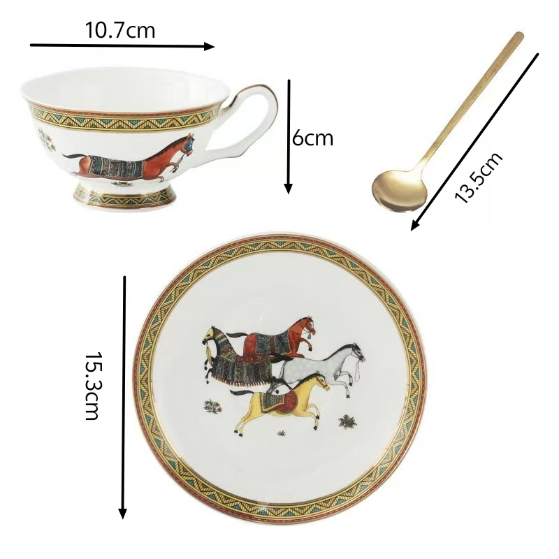 Porcelain Tea Cup and Saucer S - مراجعة Coffee Tea Set وسعره