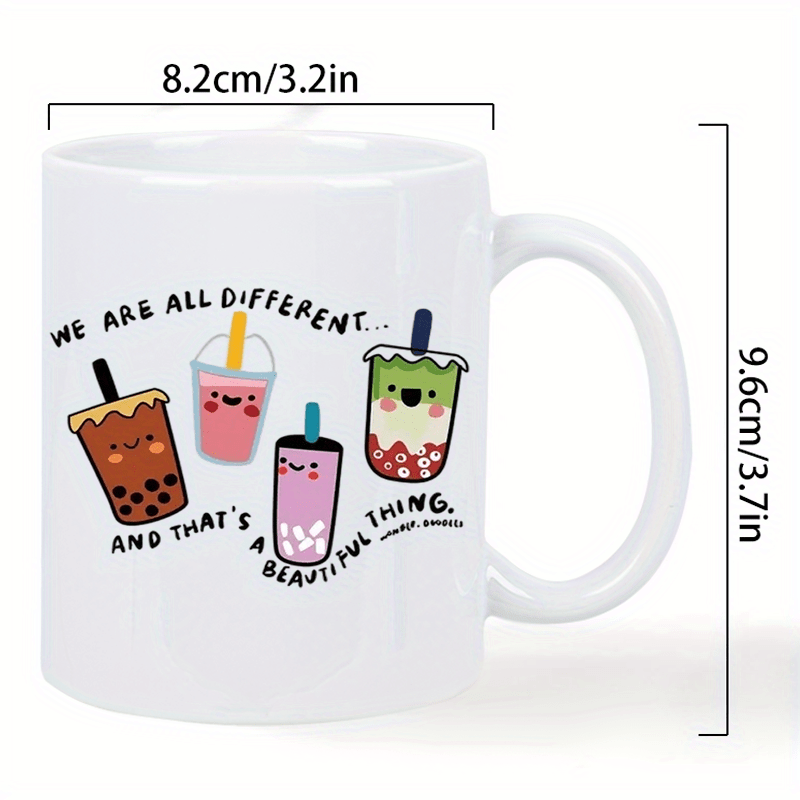 Cute Kawaii Boba Tea Ceramic M - مراجعة Coffee Tea Difference وسعره
