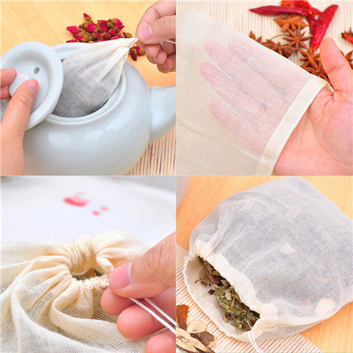 1pc/10Pcs Cotton Tea Bags Musl - مراجعة Coffee Tea For Garden وسعره