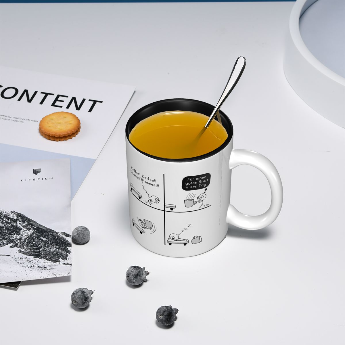 Morning Coffee Mug Funny Ceram - مراجعة Morning Tea Coffee وسعره