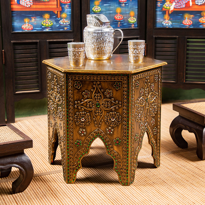 Thai small coffee table retro  - مراجعة Coffee Tea Thai وسعره
