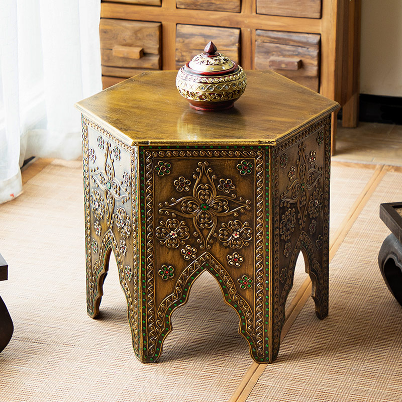 Thai small coffee table retro  - مراجعة Coffee Tea Thai وسعره