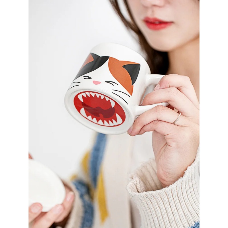 Cute Cat Ceramic Mug Cup Home  - مراجعة Coffee Tea Exchange وسعره