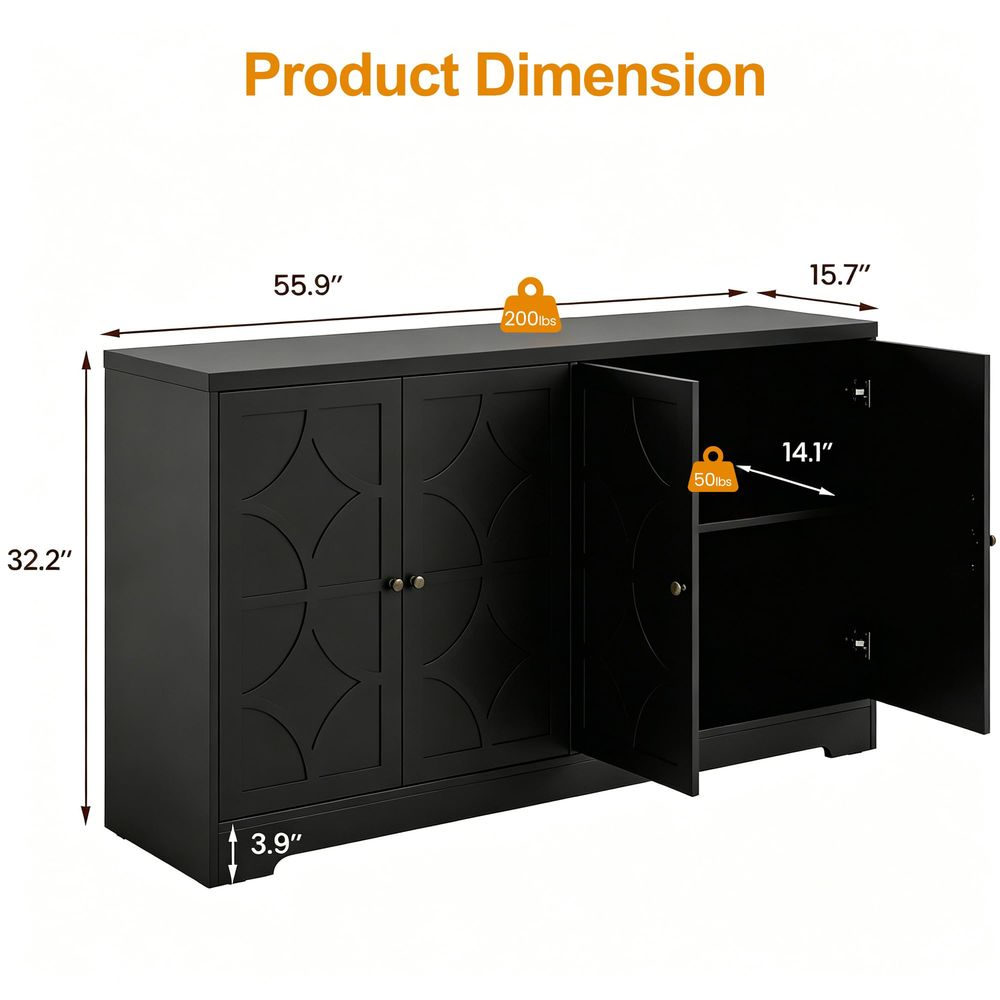 Sideboard Buffet Cabinet with  - مراجعة Coffee & Tea Restaurant وسعره