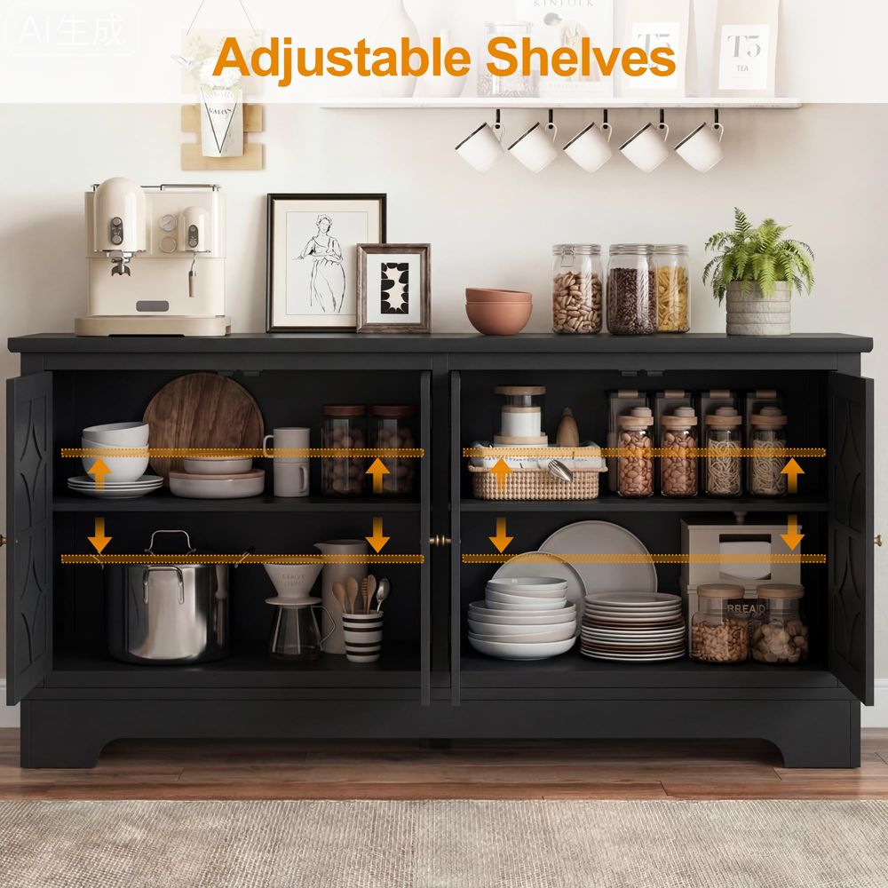 Sideboard Buffet Cabinet with  - مراجعة Coffee & Tea Restaurant وسعره