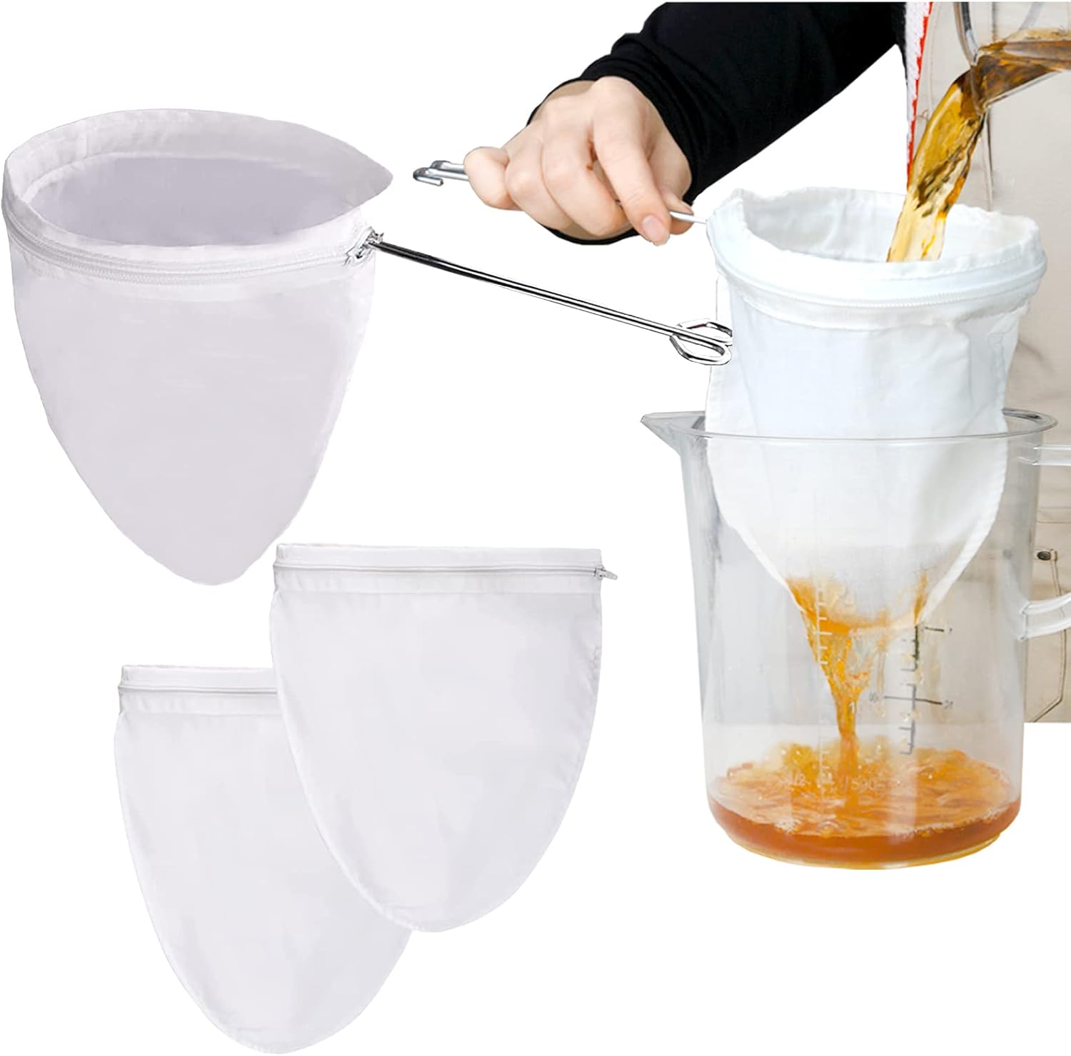 3 Pcs Fine Mesh Strainer Bags  - مراجعة Coffee Tea Thai وسعره