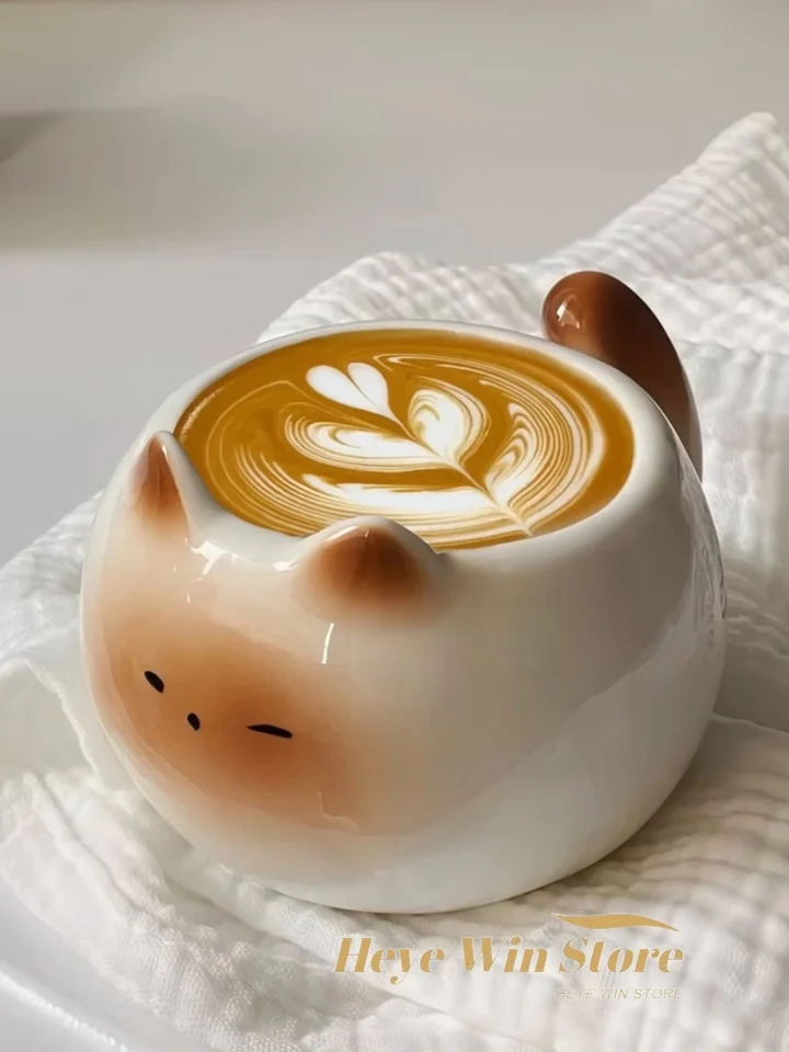 Thai Style Kitten Mug, Cute Ca - مراجعة Coffee Tea Thai وسعره