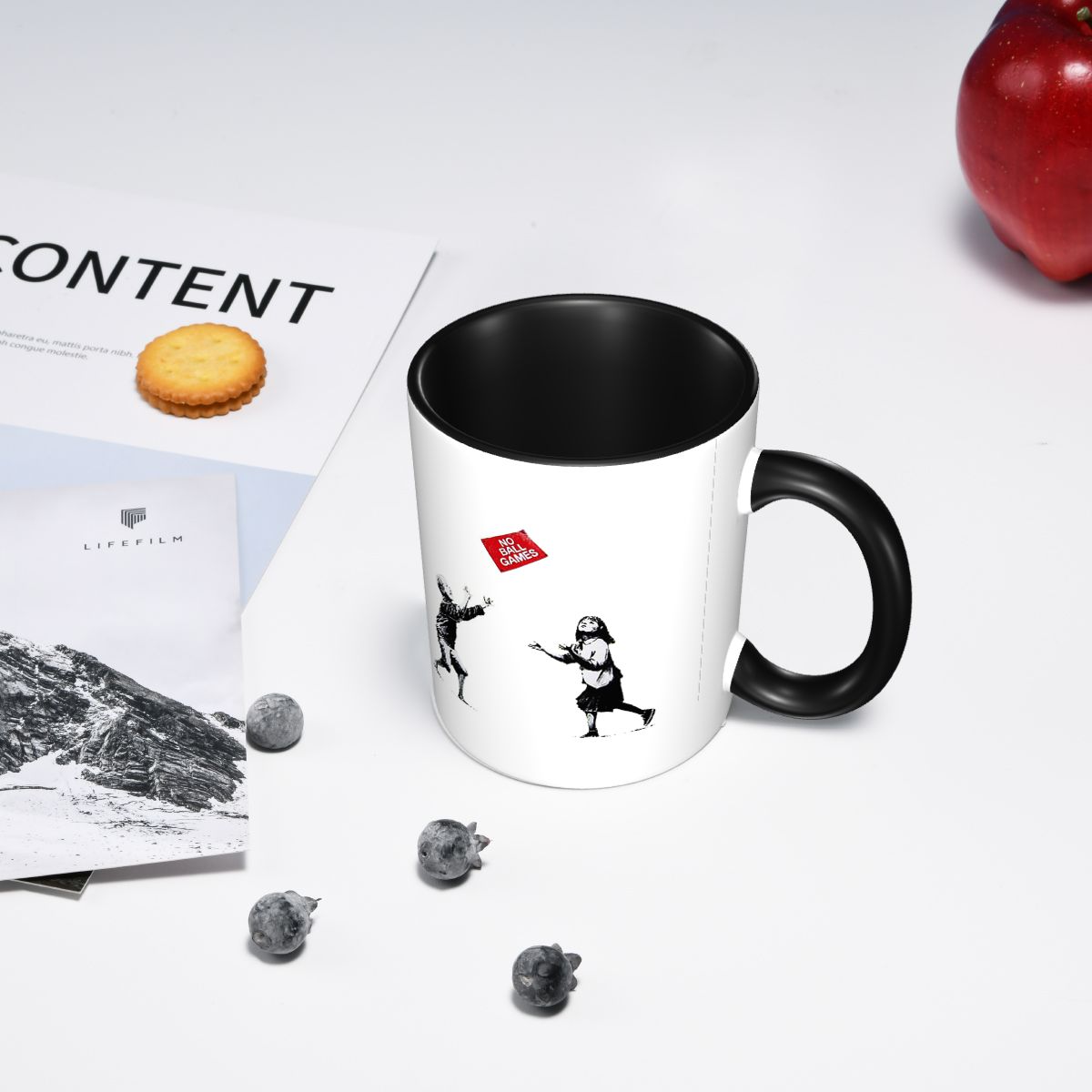 No Ball Games Banksy Mug Funny - مراجعة Coffee Tea Game وسعره