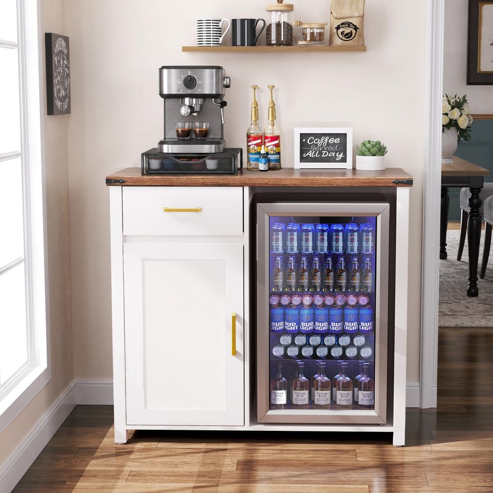 Coffee Bar with Mini Fridge Sp - مراجعة Coffee & Tea Restaurant وسعره